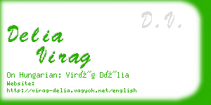 delia virag business card